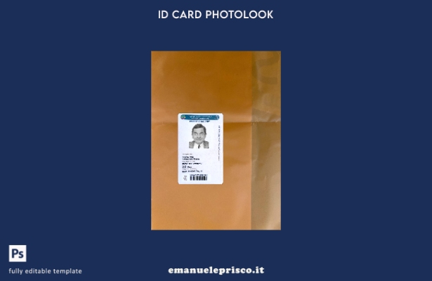modello frontale photolook per carta d'identità digitale Etiopia in stile verifi